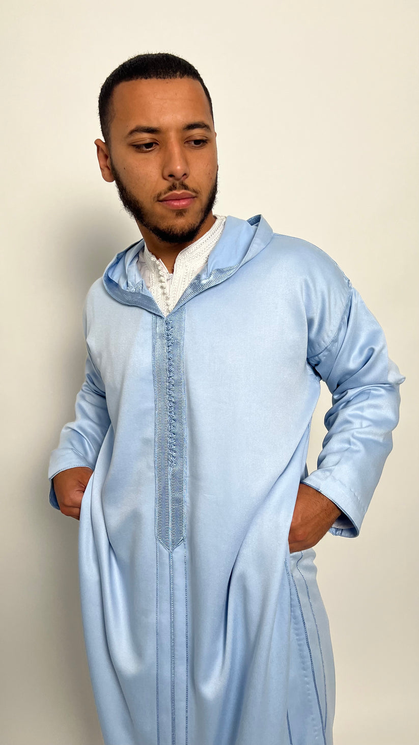 Powder Blue 1 Piece Premium Djellaba