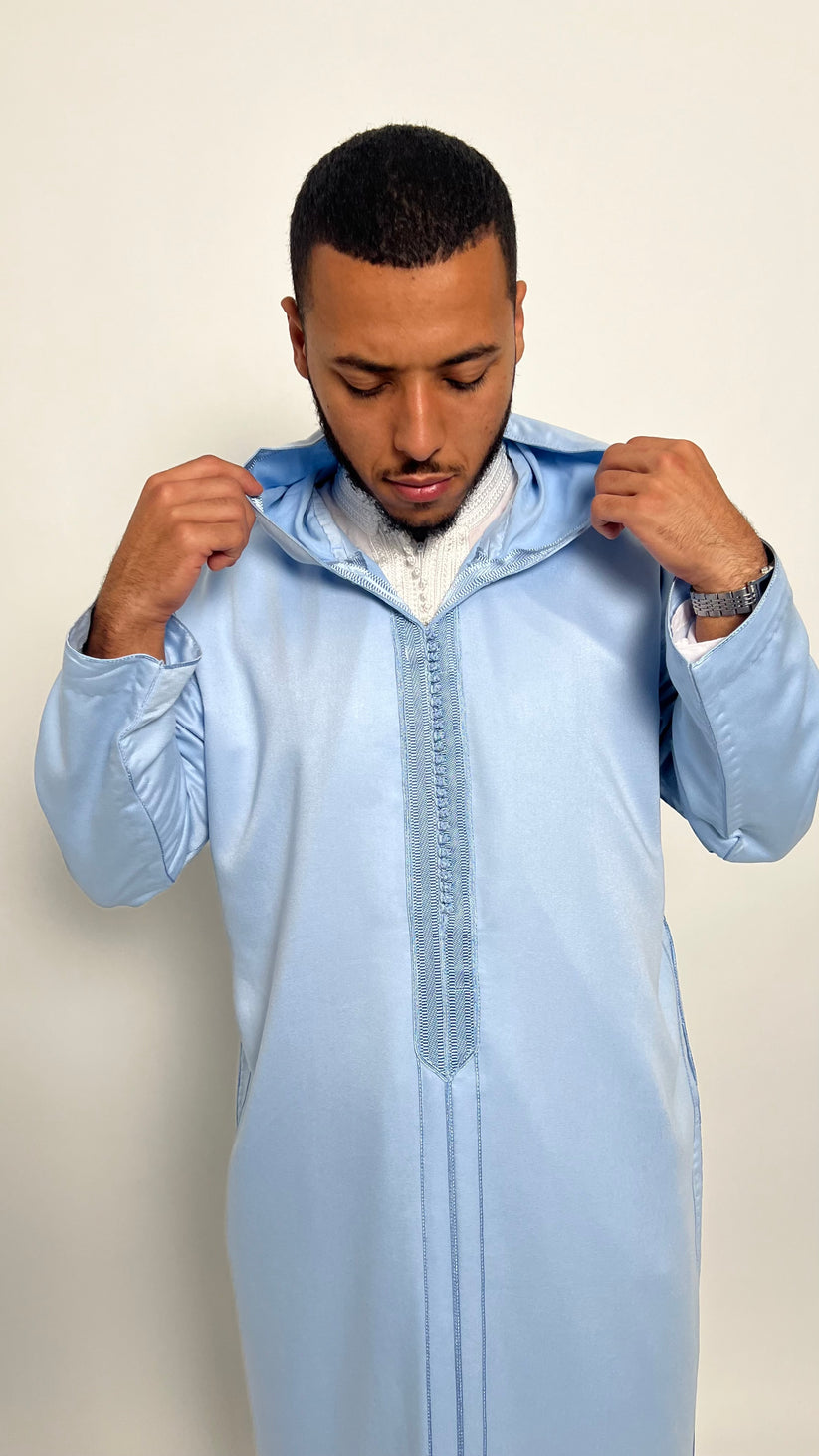 Powder Blue 1 Piece Premium Djellaba