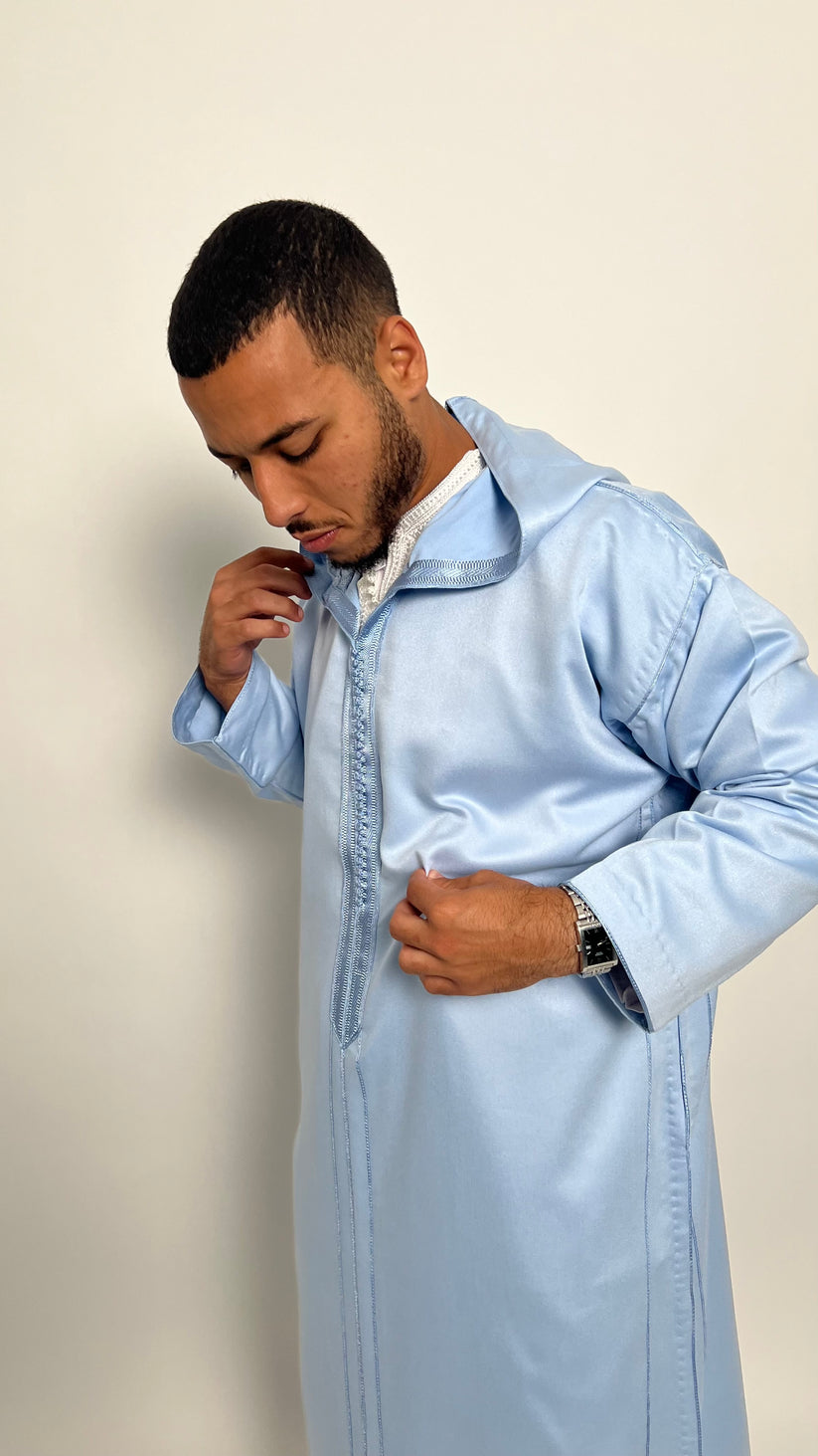Powder Blue 1 Piece Premium Djellaba