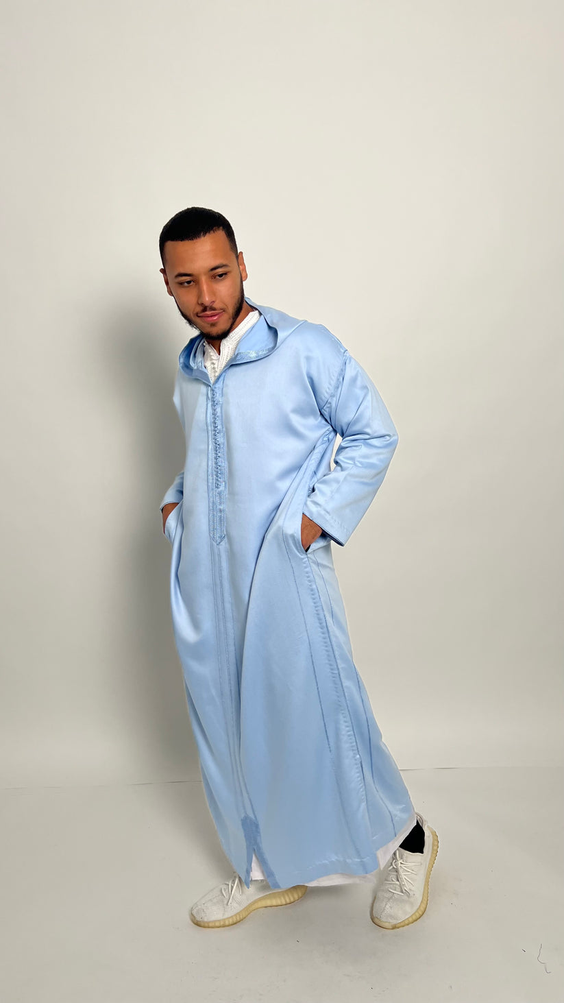 Powder Blue 1 Piece Premium Djellaba