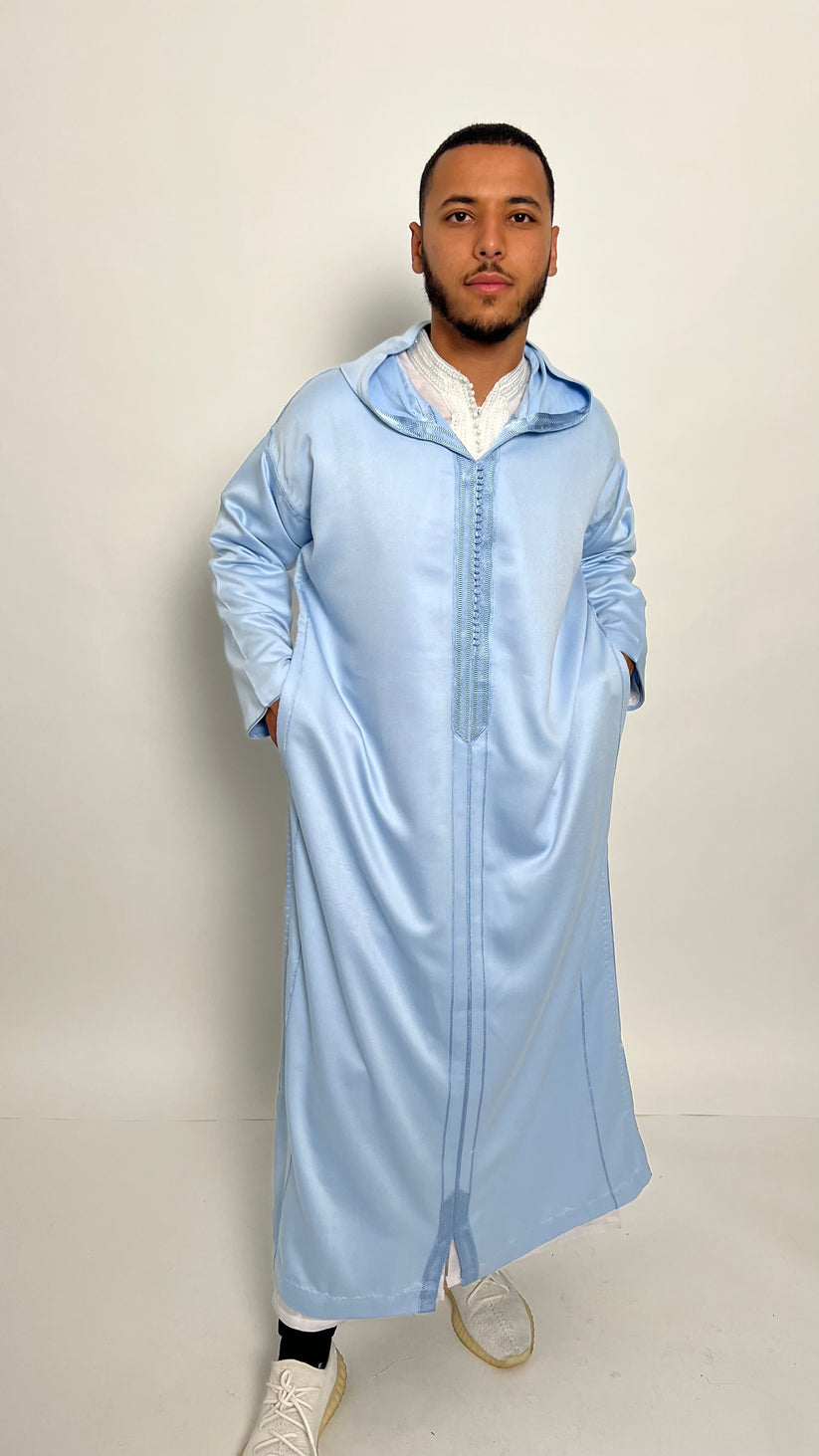 Powder Blue 1 Piece Premium Djellaba