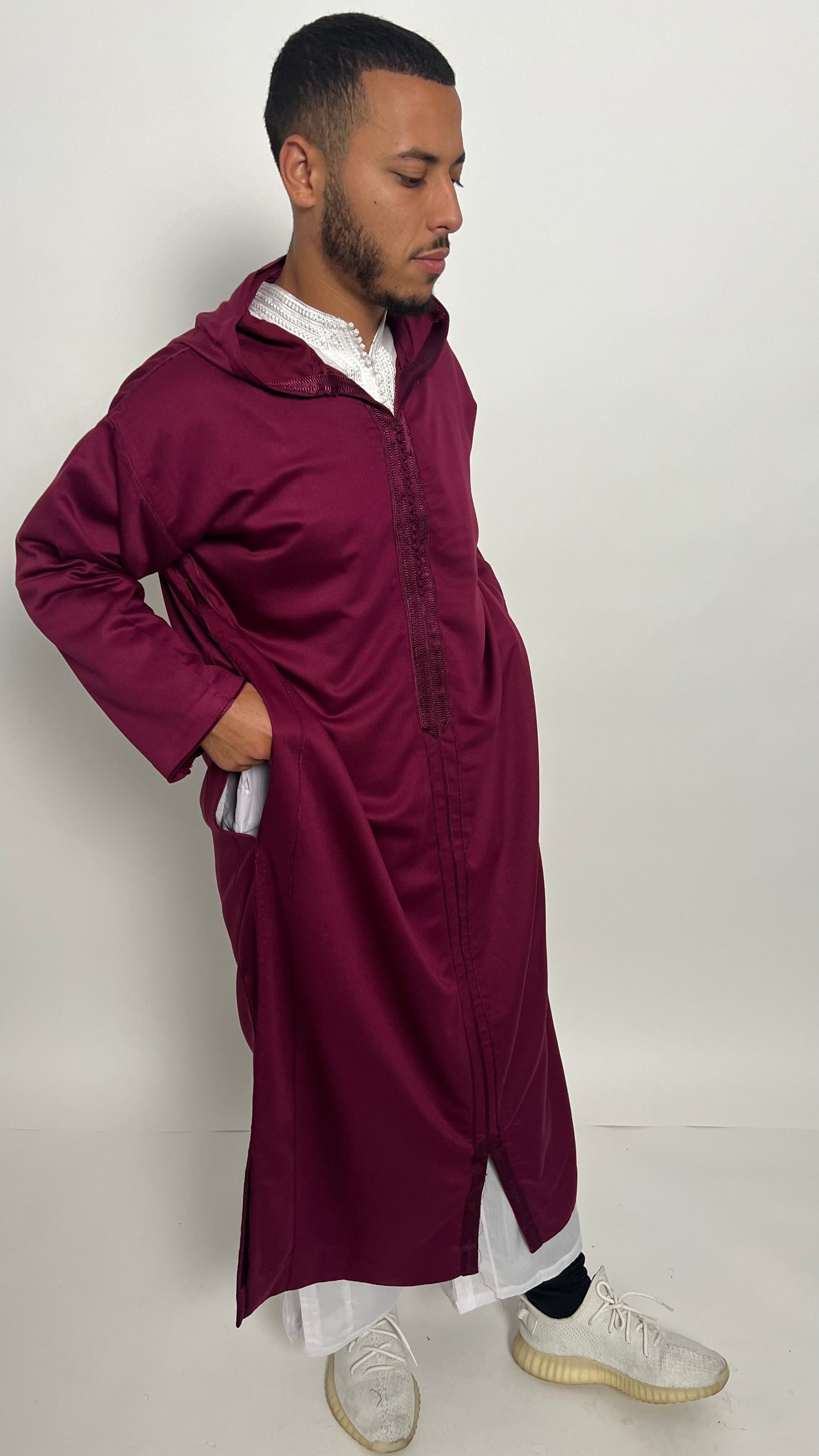 Burgundy 2 Piece Premium Djellaba