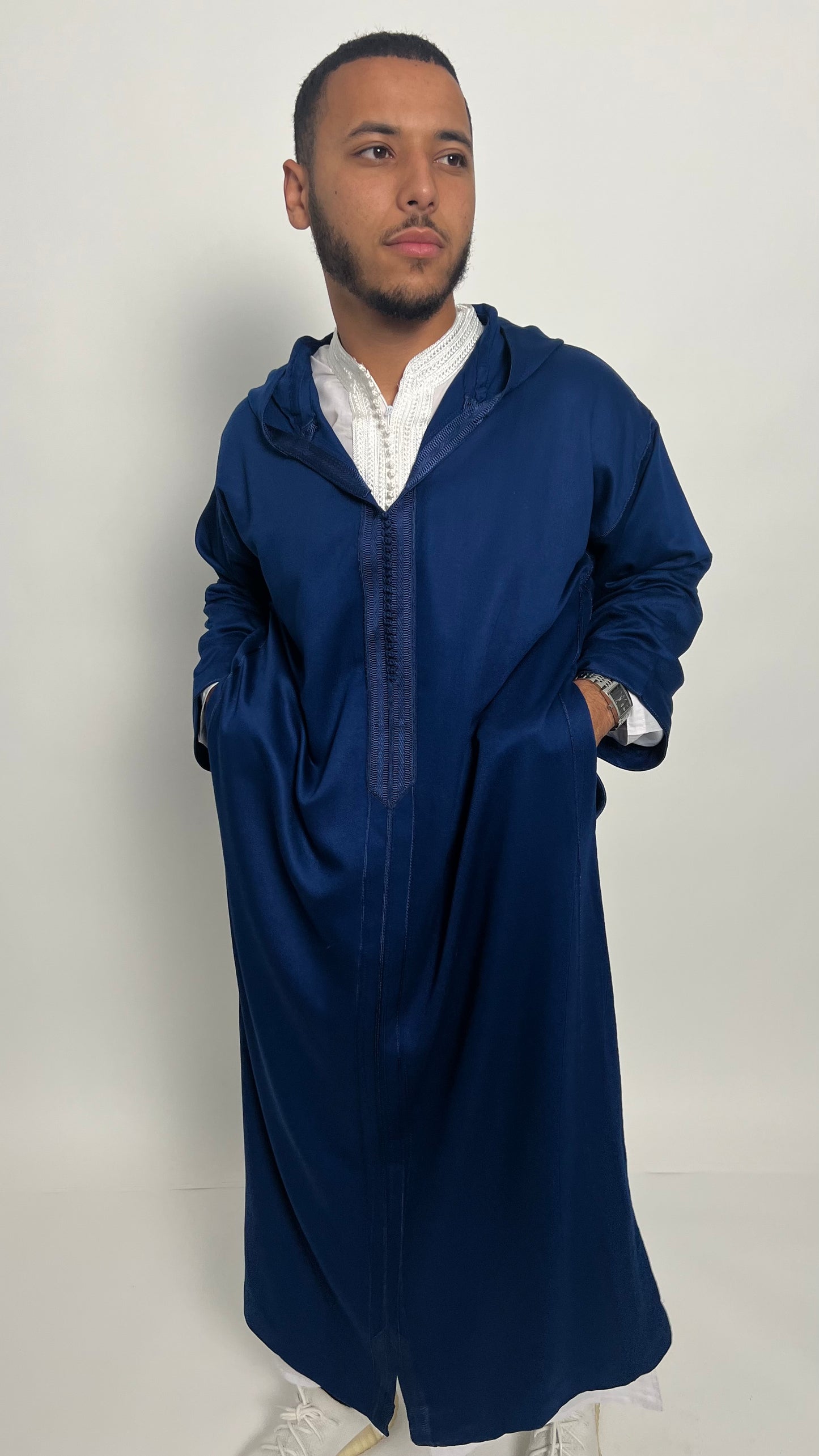 Deep Navy 2 Piece Premium Djellaba