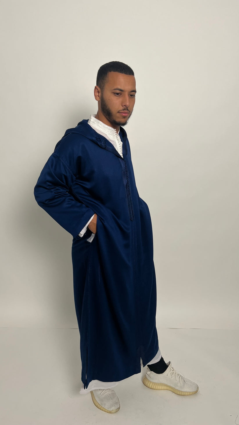 Deep Navy 1 Piece Premium Djellaba