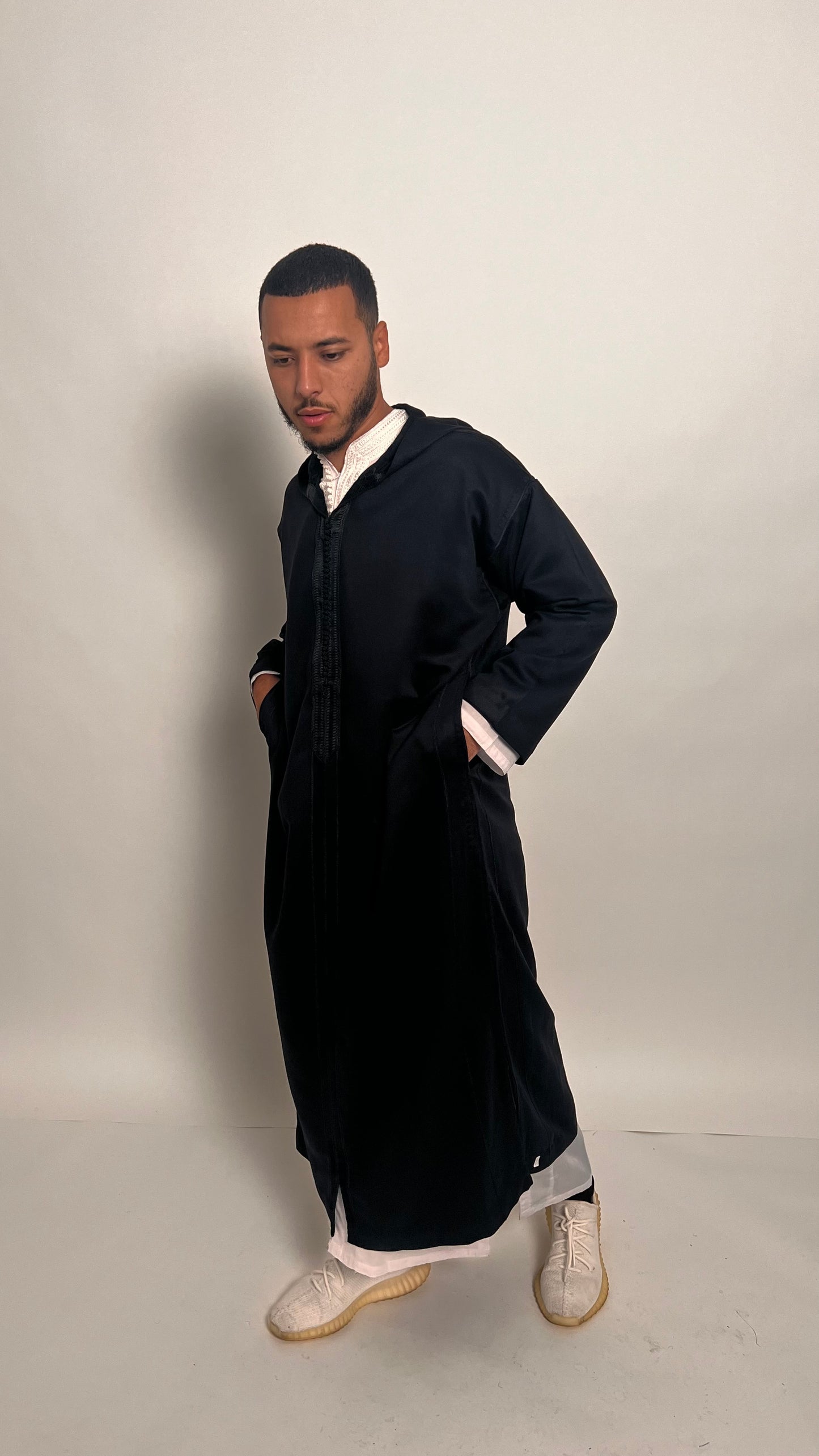Stealthy Black 2 Piece Premium Djellaba