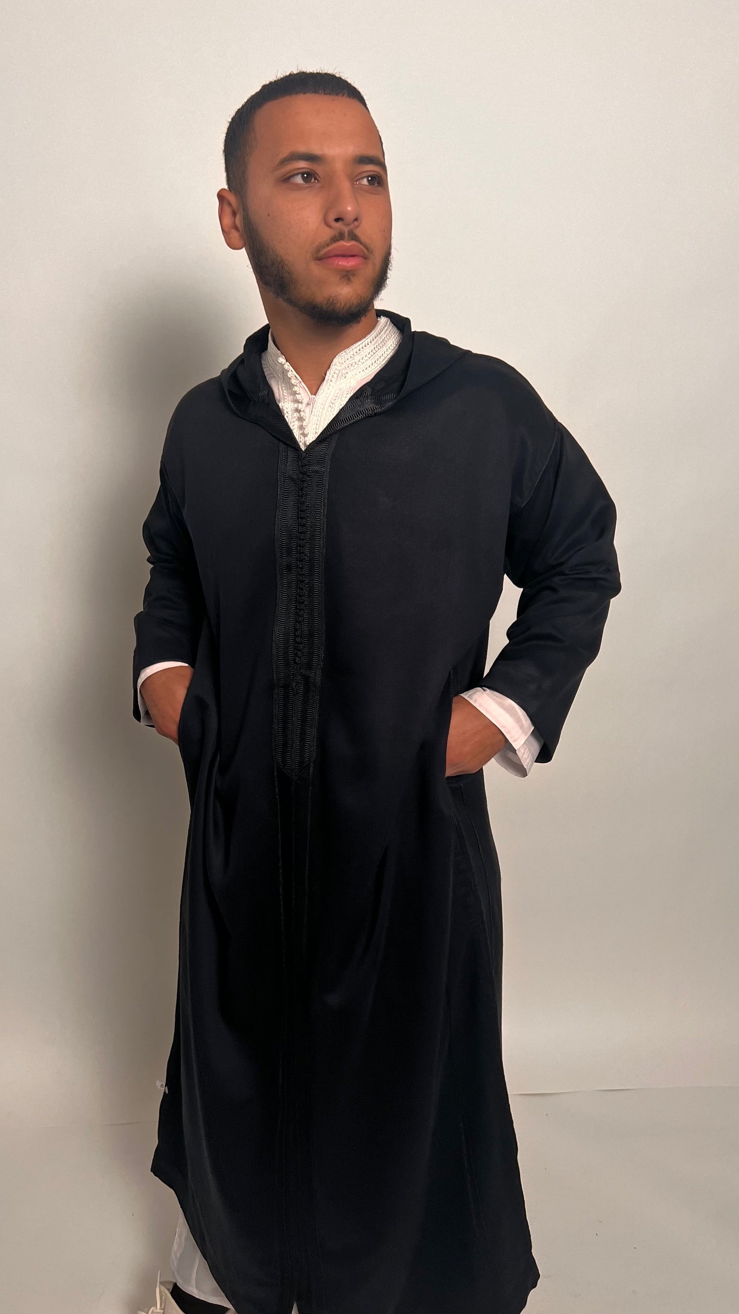 Stealthy Black 2 Piece Premium Djellaba