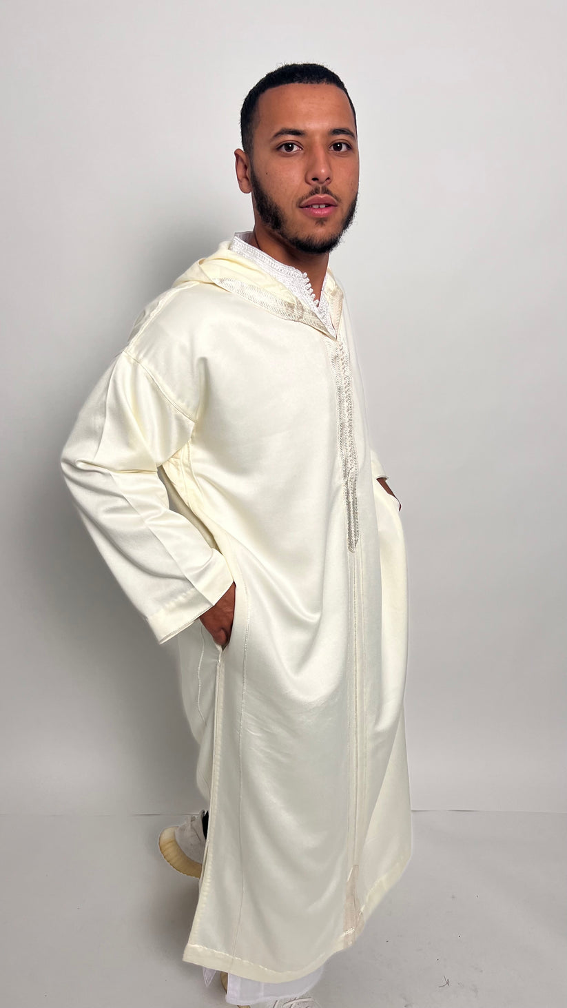 Pure White 1 Piece Premium Djellaba