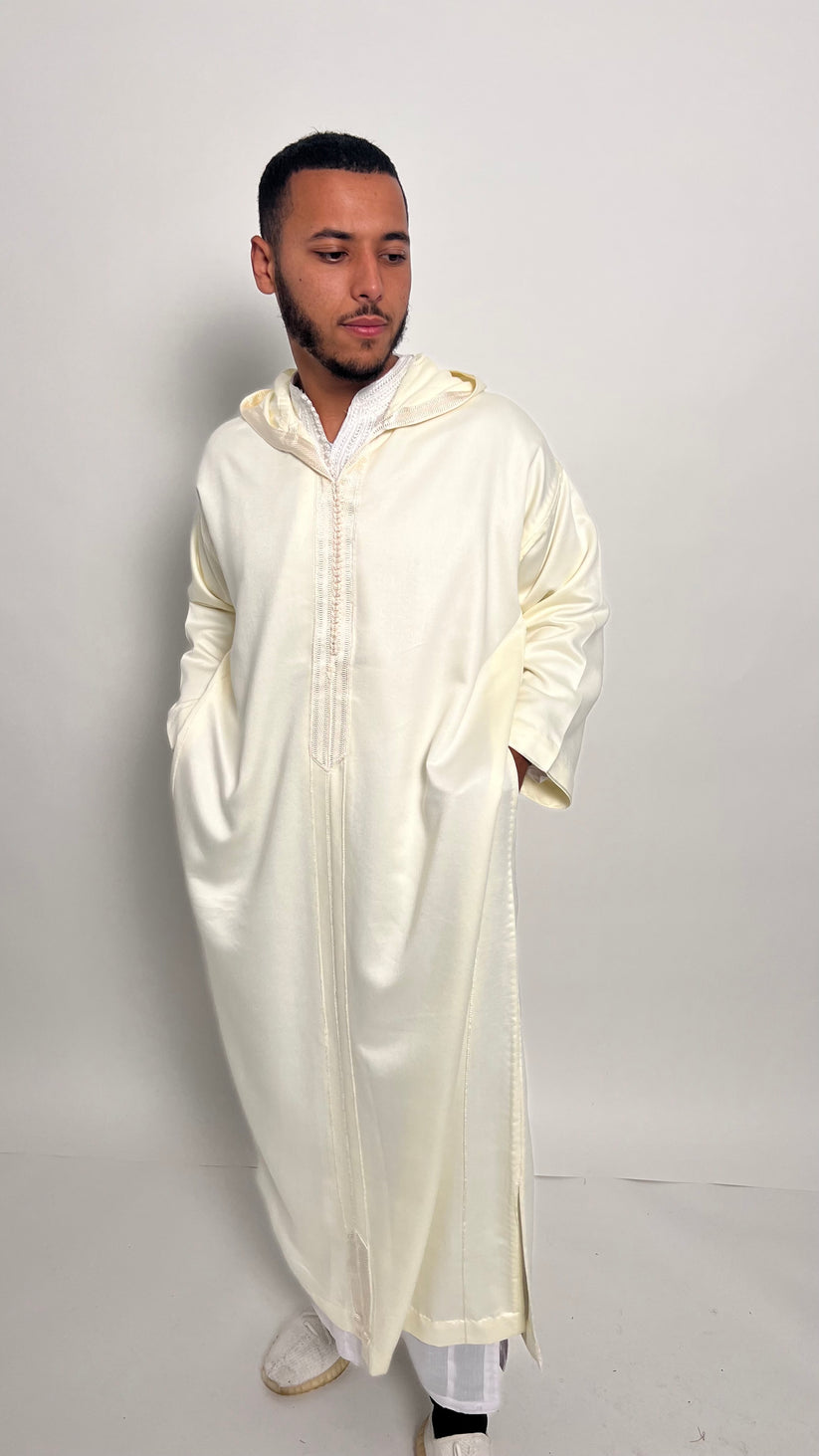 Pure White 1 Piece Premium Djellaba