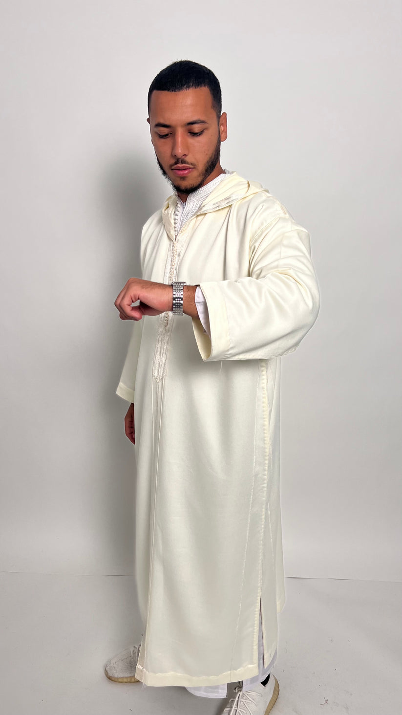 Pure White 1 Piece Premium Djellaba