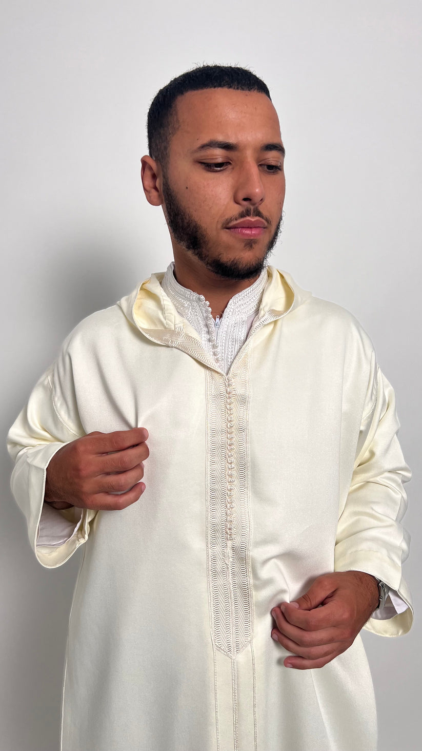 Pure White 1 Piece Premium Djellaba