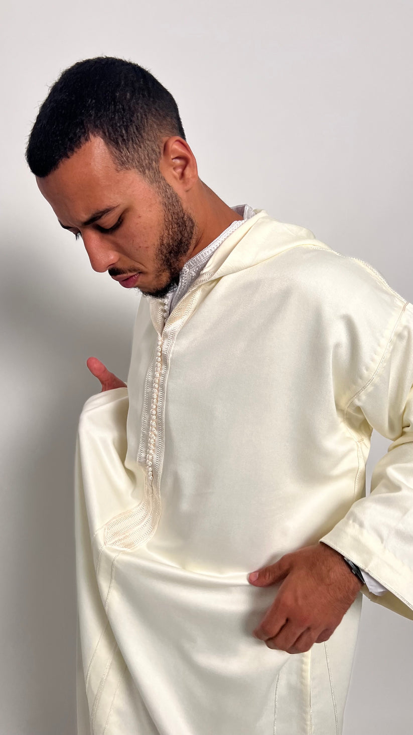 Pure White 1 Piece Premium Djellaba