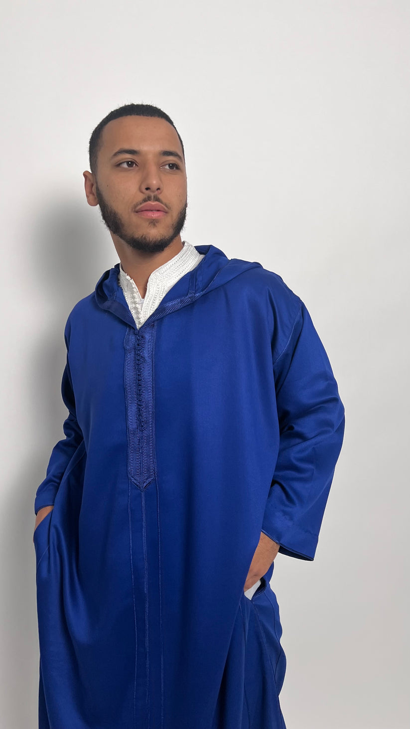 Royal Blue 1 Piece Premium Djellaba
