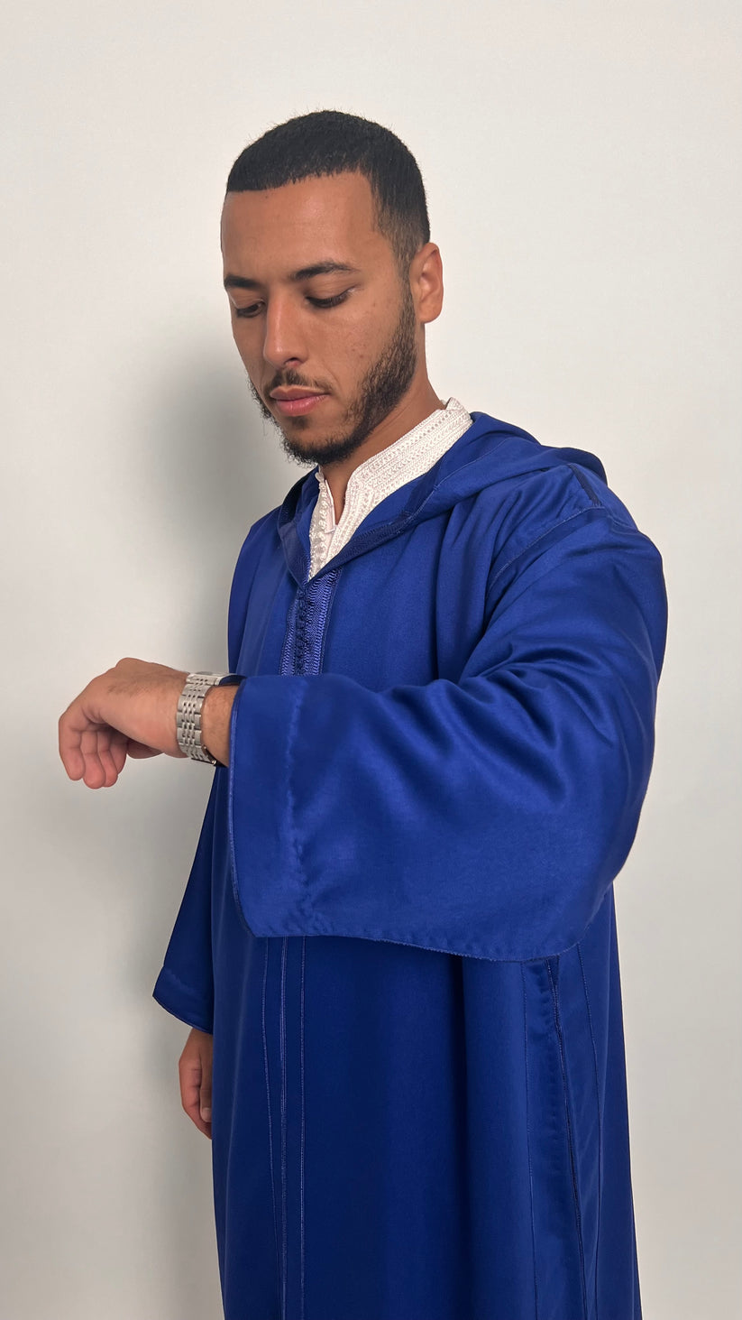 Royal Blue 1 Piece Premium Djellaba