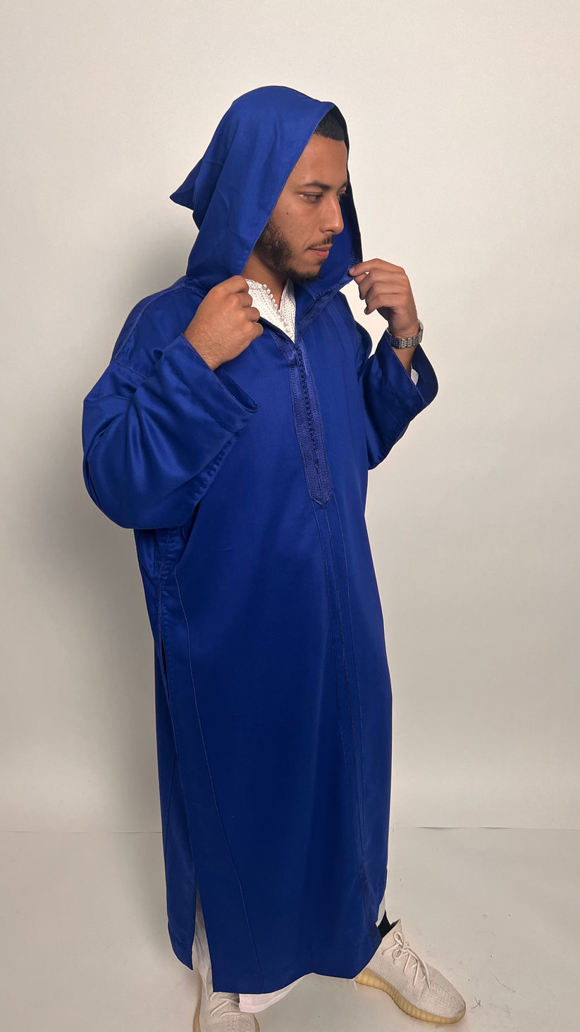 Royal Blue 1 Piece Premium Djellaba