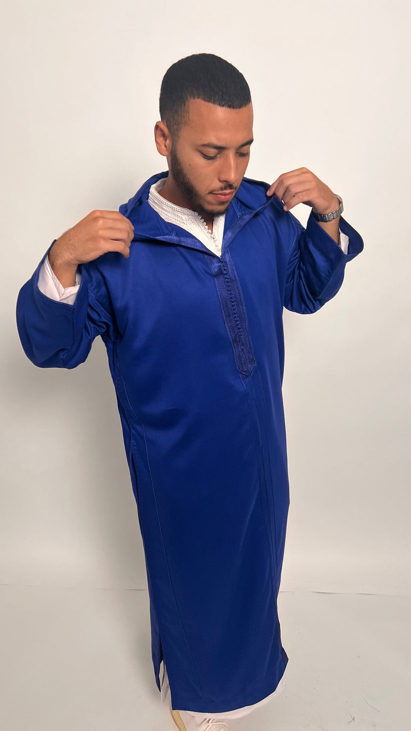 Royal Blue 1 Piece Premium Djellaba