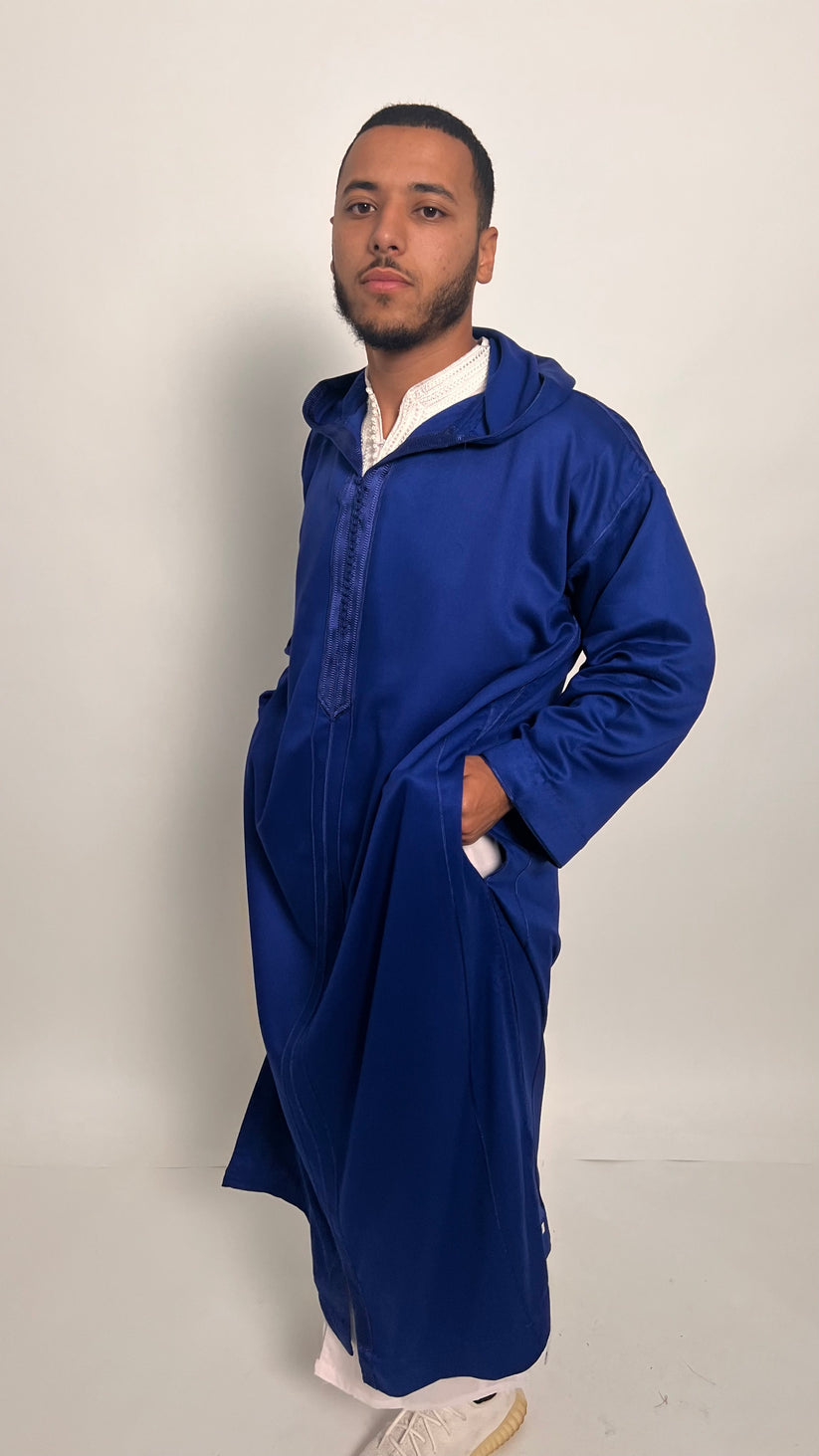 Royal Blue 1 Piece Premium Djellaba