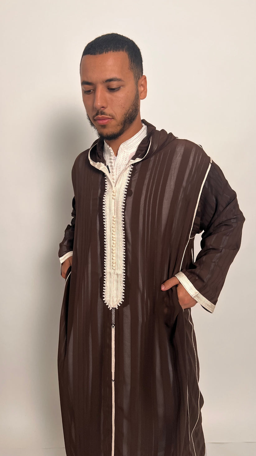 Hazelnut Brown 1 Piece Luxury Djellaba