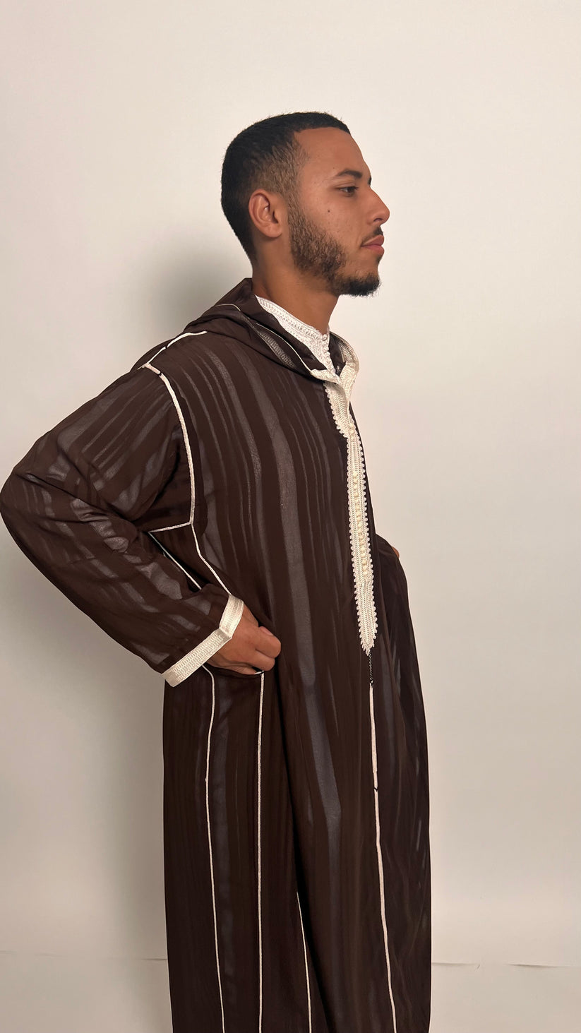Hazelnut Brown 1 Piece Luxury Djellaba