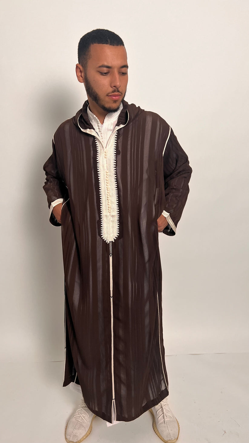 Hazelnut Brown 1 Piece Luxury Djellaba