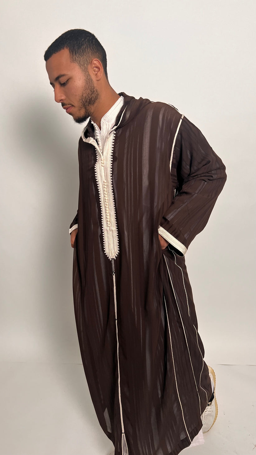 Hazelnut Brown 1 Piece Luxury Djellaba