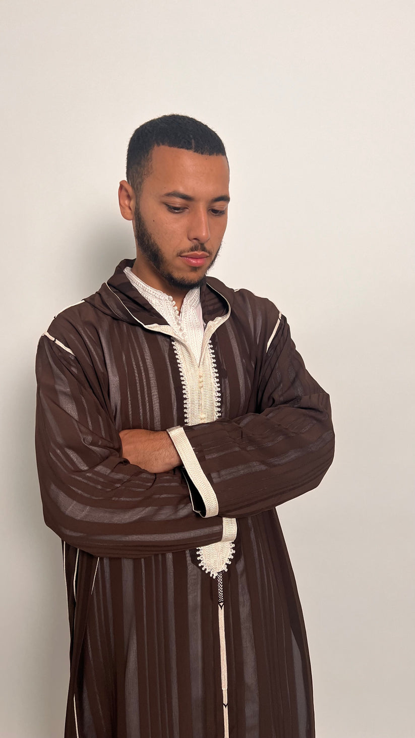 Hazelnut Brown 1 Piece Luxury Djellaba