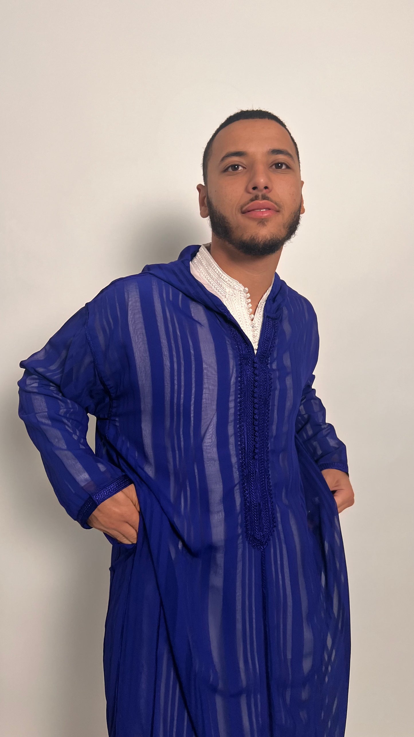 Royal Blue Luxury 2 Piece Djellaba