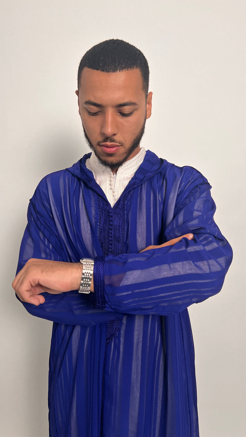 Royal Blue Luxury 1 Piece Djellaba