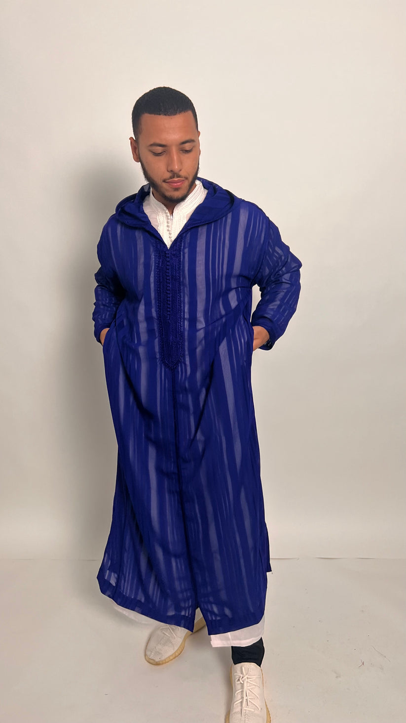 Royal Blue Luxury 1 Piece Djellaba