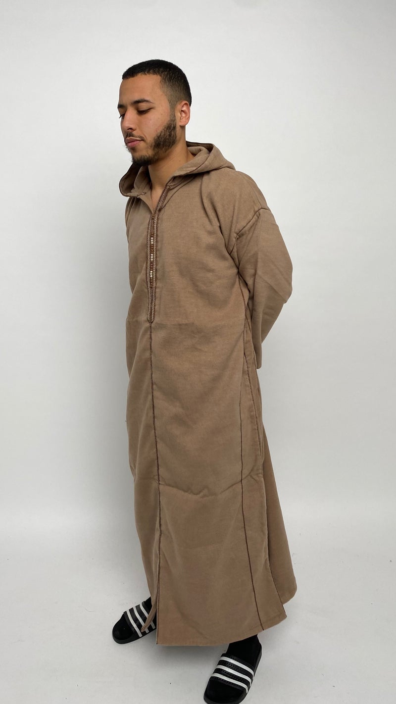 Desert Brown Winter Moroccan Thobe
