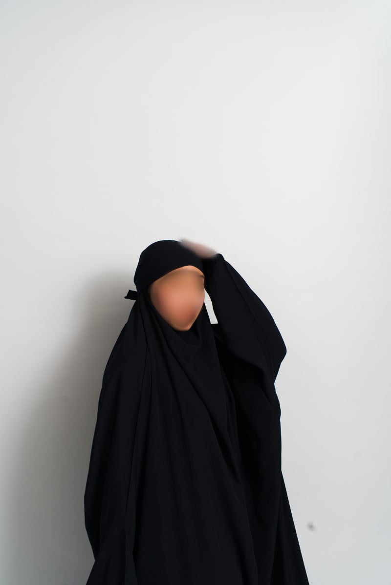 Pure Black 1 Piece Jilbab