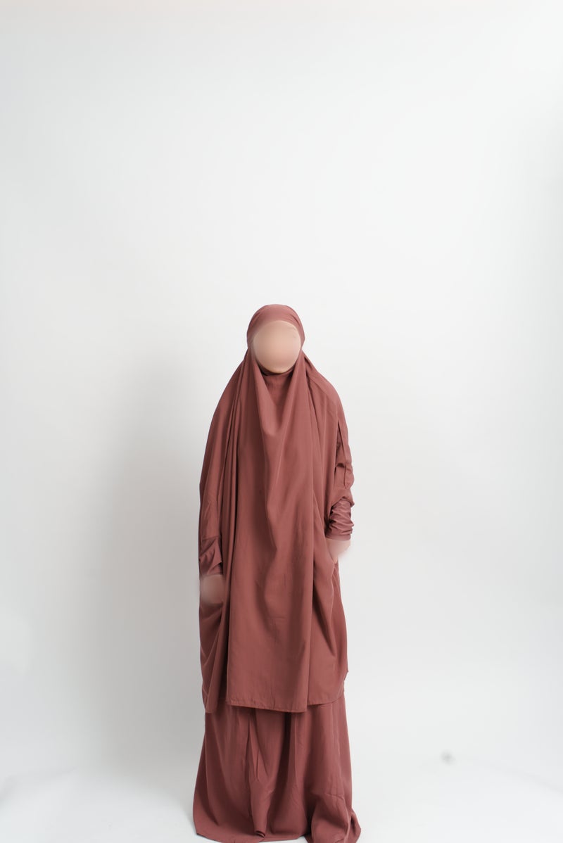 Rose Beige 2 Piece Jilbab