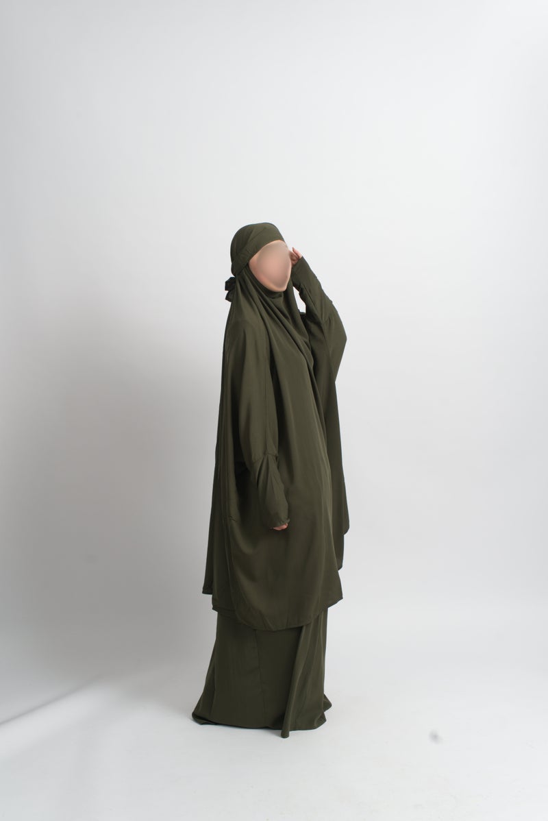 Khaki 2 Piece Jilbab
