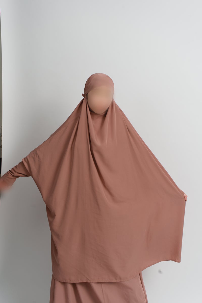 Off-Pink 2 Piece Jilbab