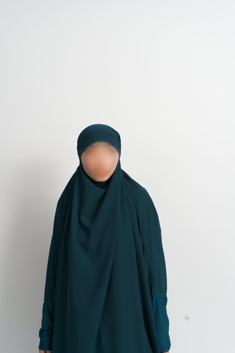Deep Turquoise 2 Piece Jilbab