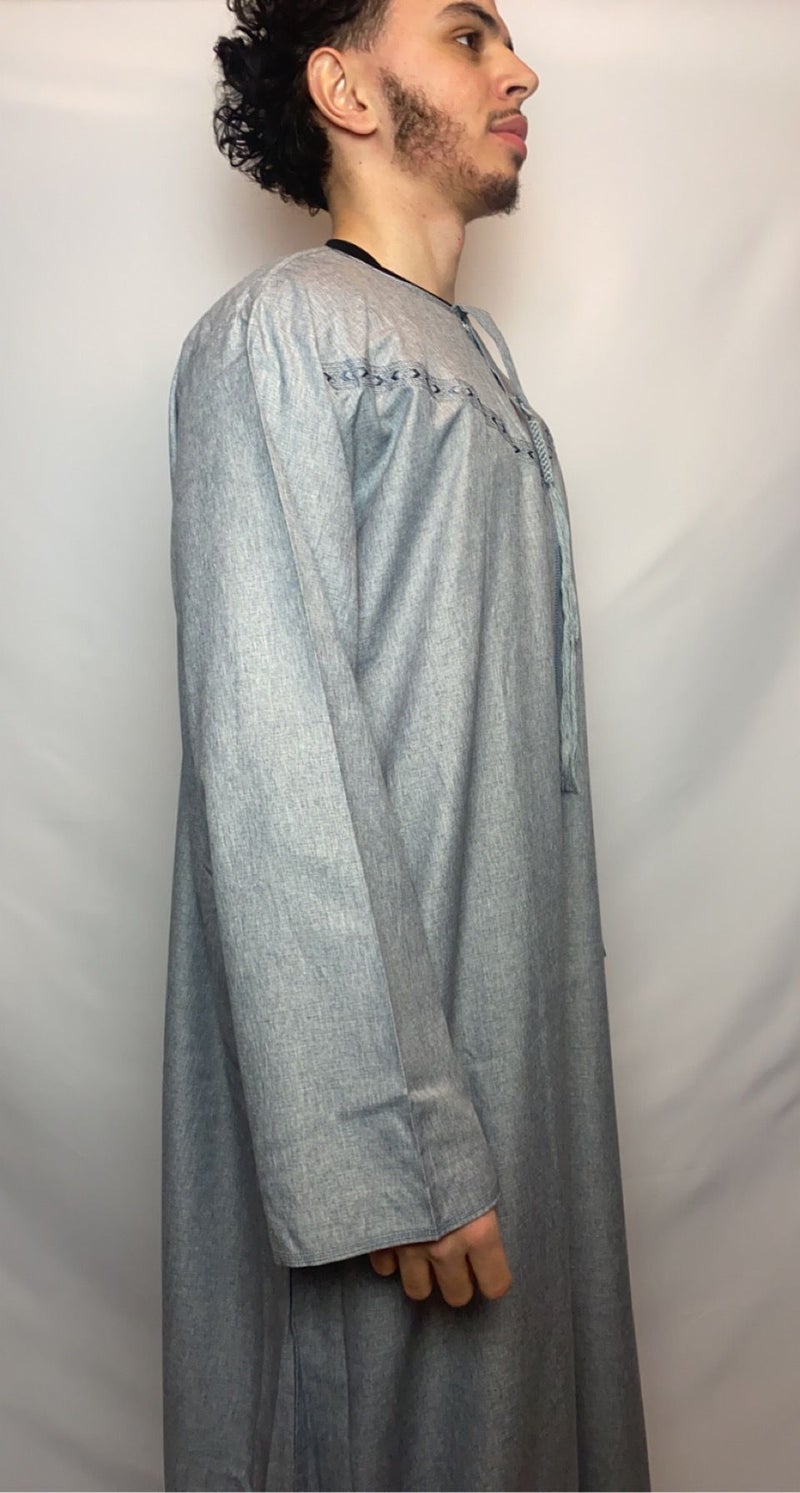 Wolf Grey Emirati Thobe