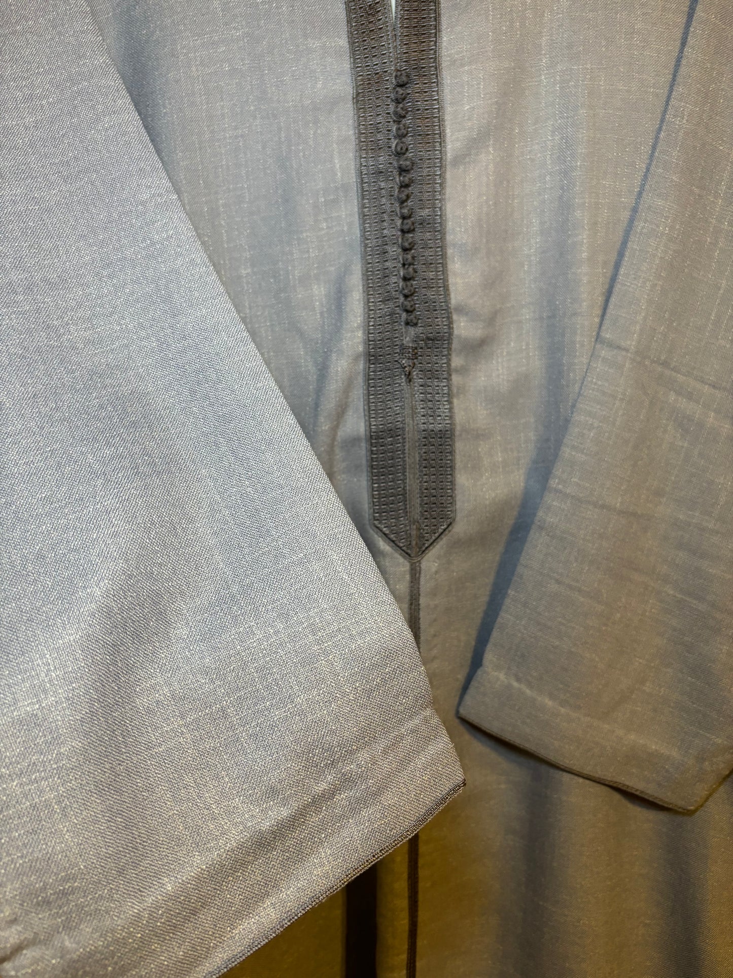 Mauve Premium Linen Djellaba