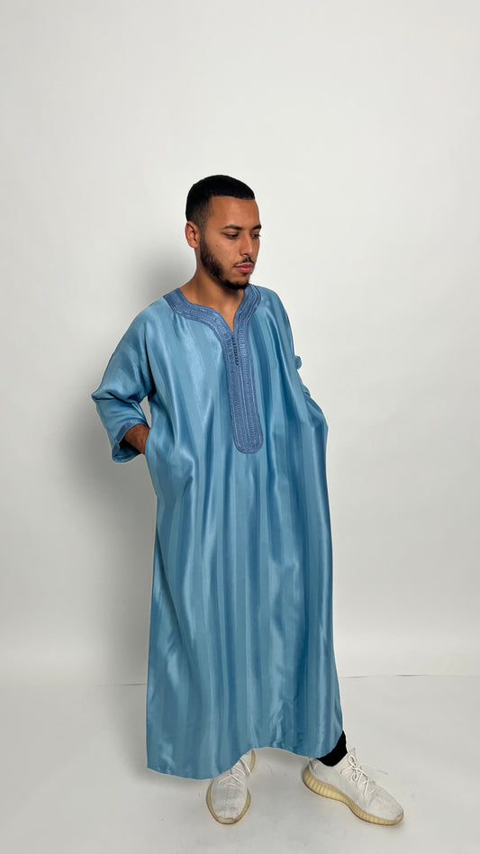 Turquoise Moroccan Thobe
