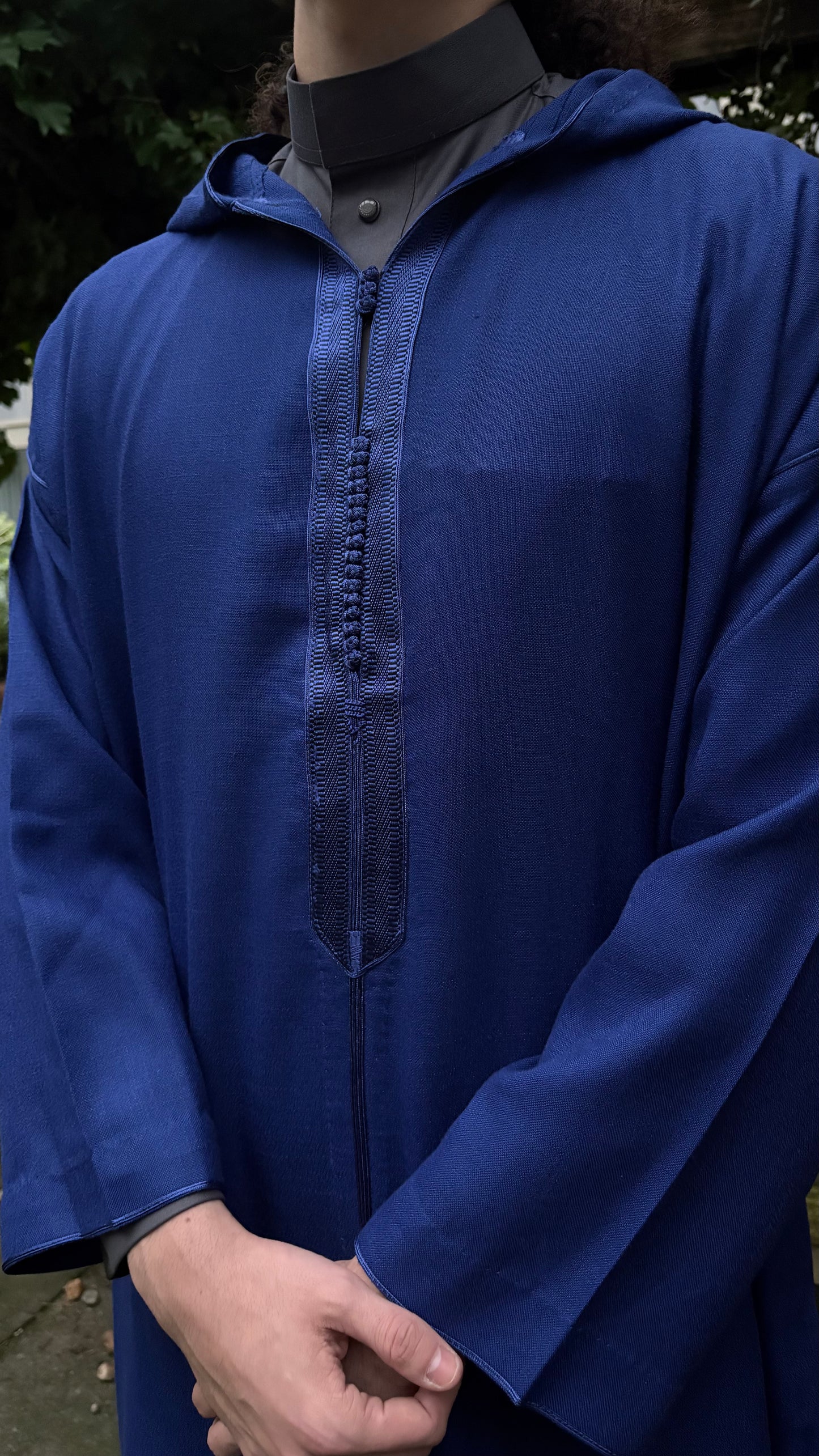 Blue Linen Djellaba