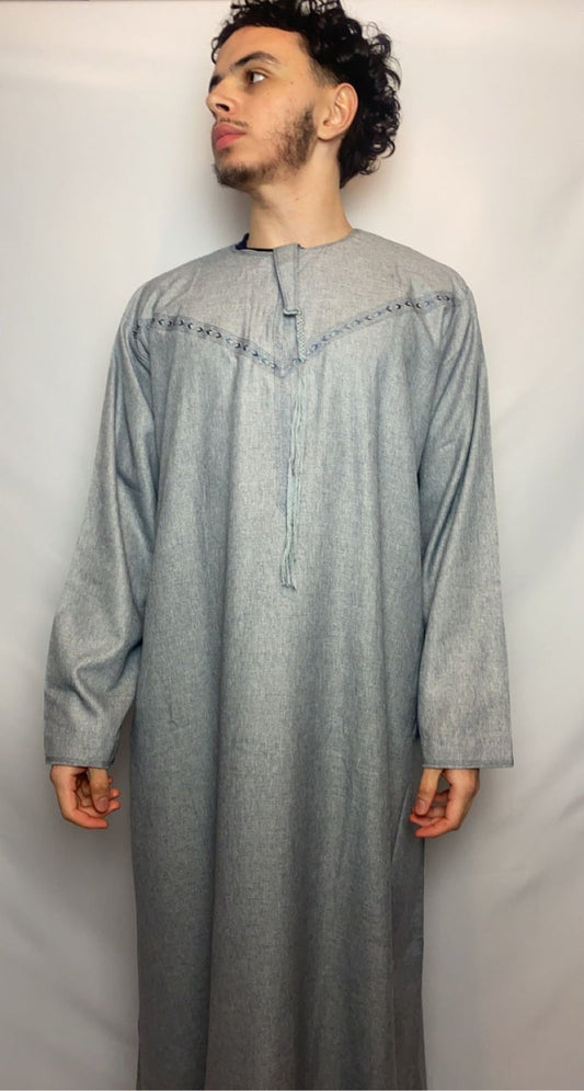 Wolf Grey Emirati Thobe