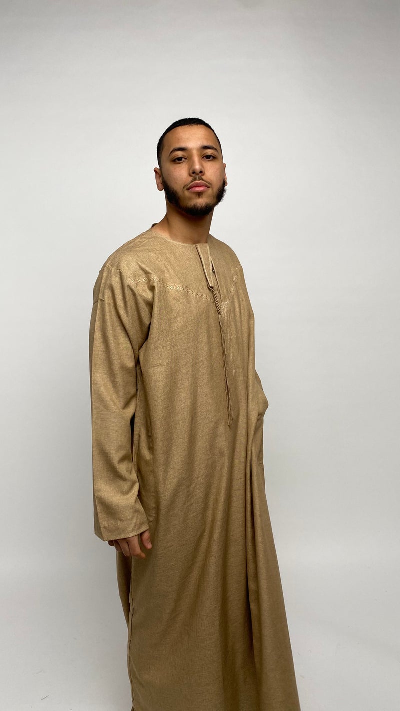 Caramel Beige Emirati Thobe