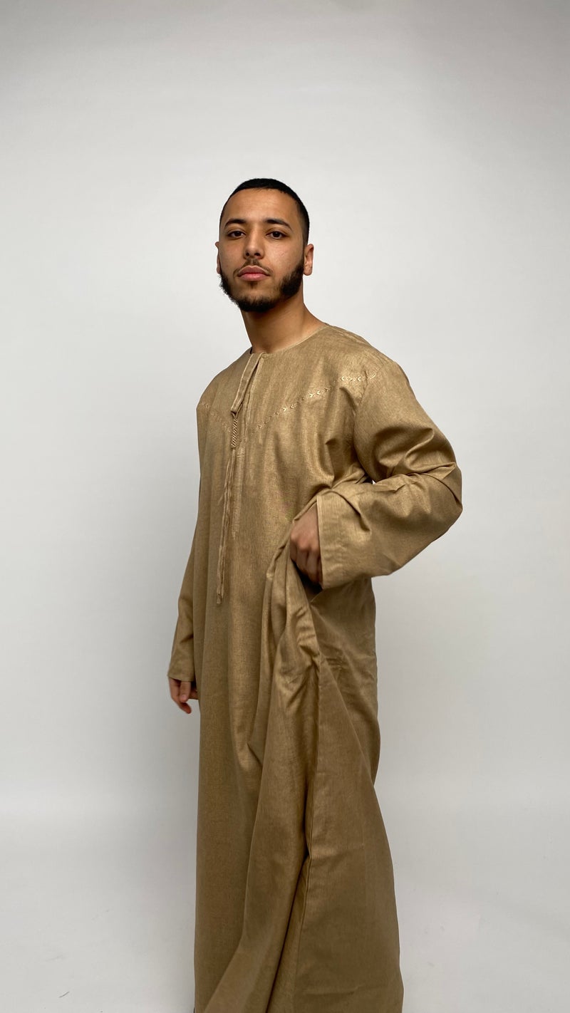 Caramel Beige Emirati Thobe