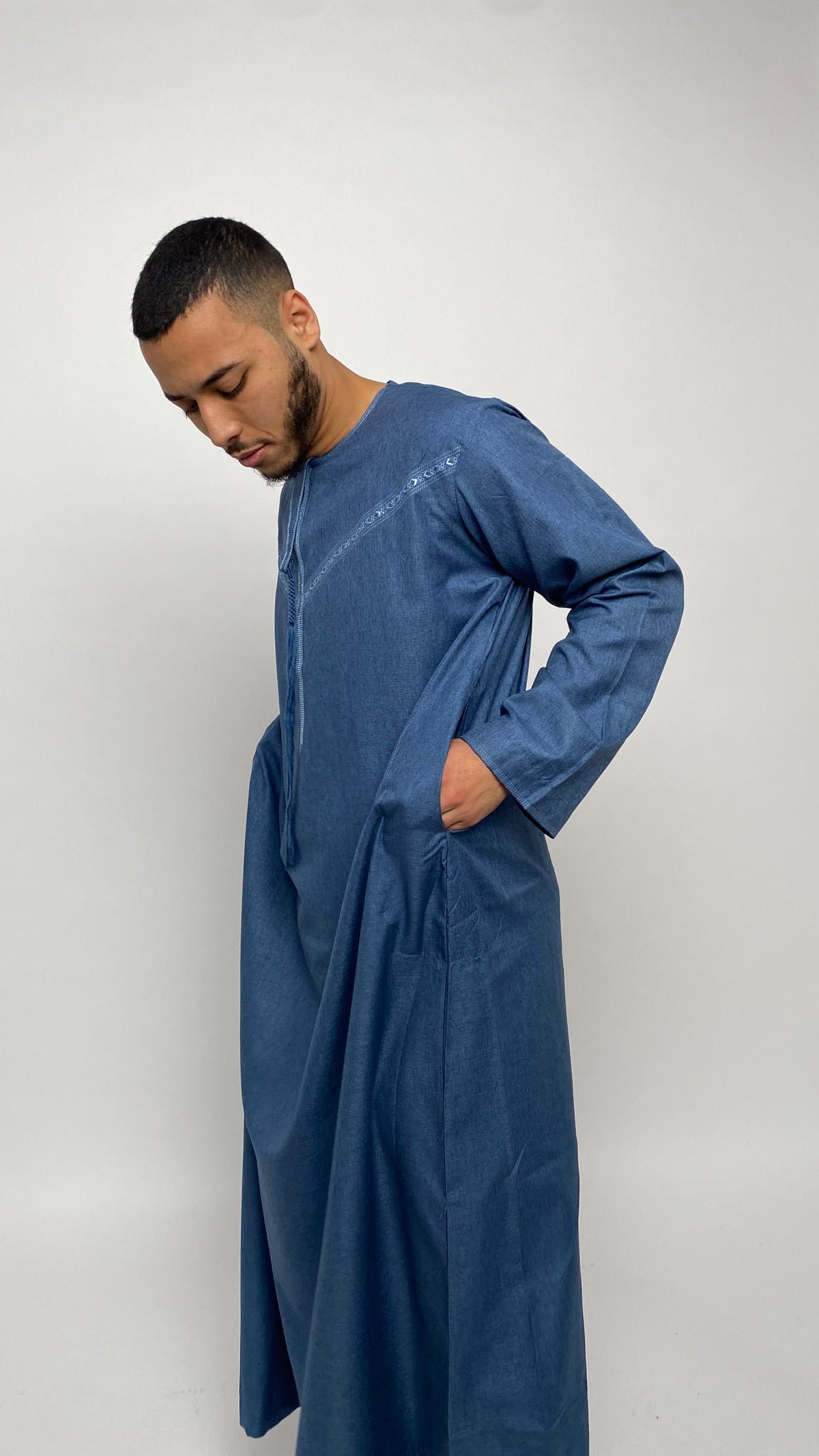 Midnight Blue Emirati Thobe